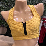 Textured Yellow Brazilian Top