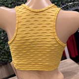 Textured Yellow Brazilian Top