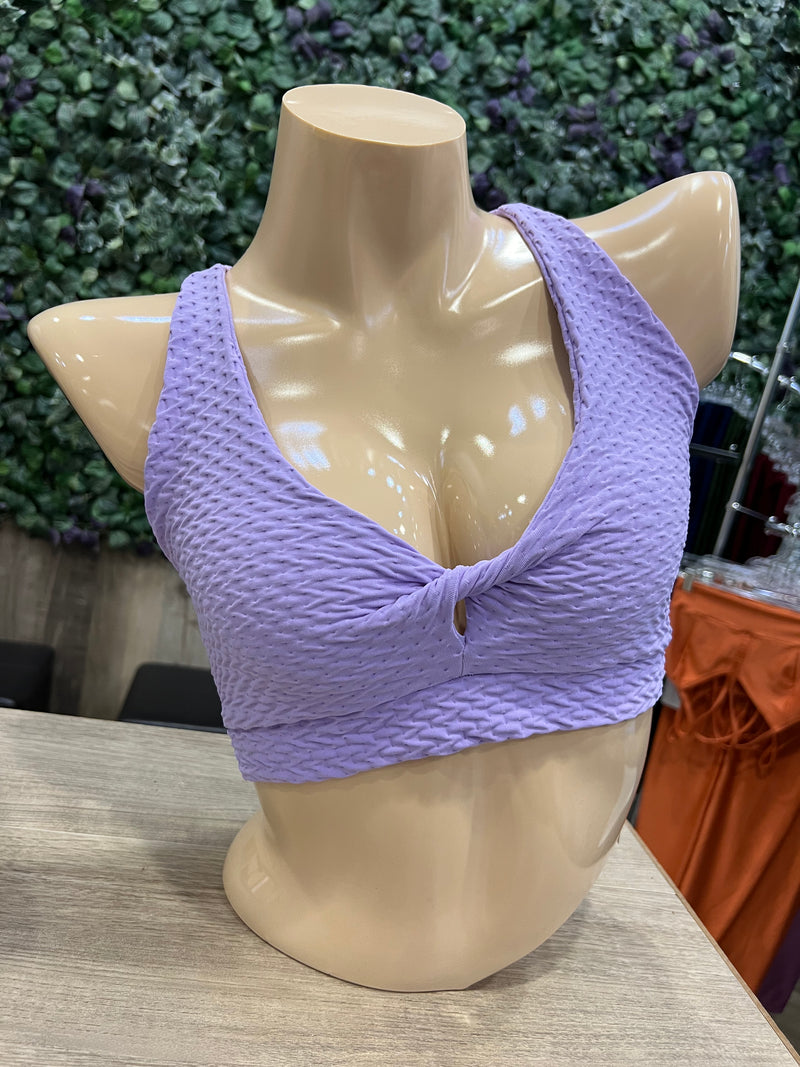 Textured Purple Brazilian Top